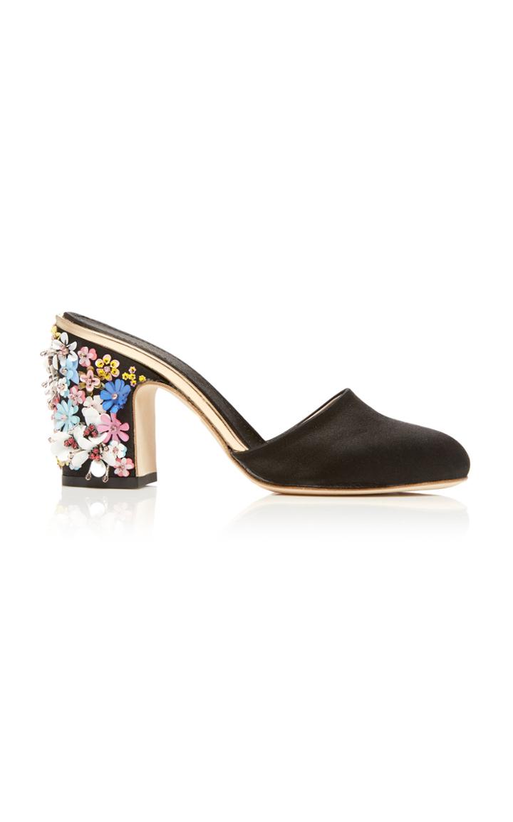 Giambattista Valli Floral Heel Mule