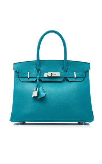 Heritage Auctions Special Collections Hermes 30cm Blue Paon Epsom Birkin