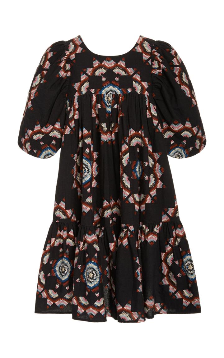 Moda Operandi Sea Lindstrom Quilt Puff Sleeve Dress