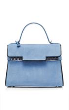Moda Operandi Delvaux Tempte Mm Nubuck And Santiag Leather Tote