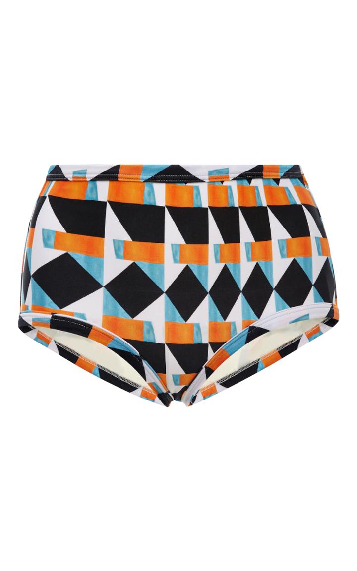 Lenny Niemeyer Printed High-rise Bikini Bottoms