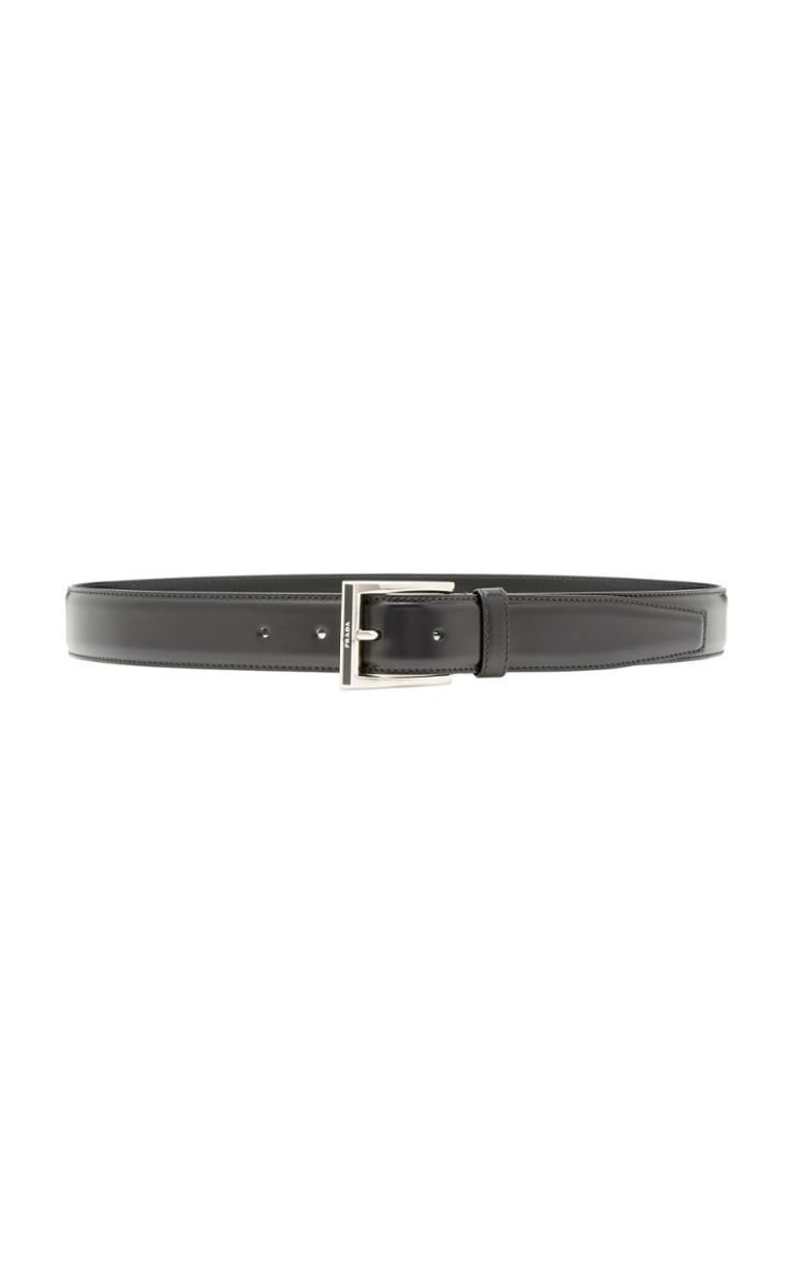 Prada Logo-embossed Leather Belt