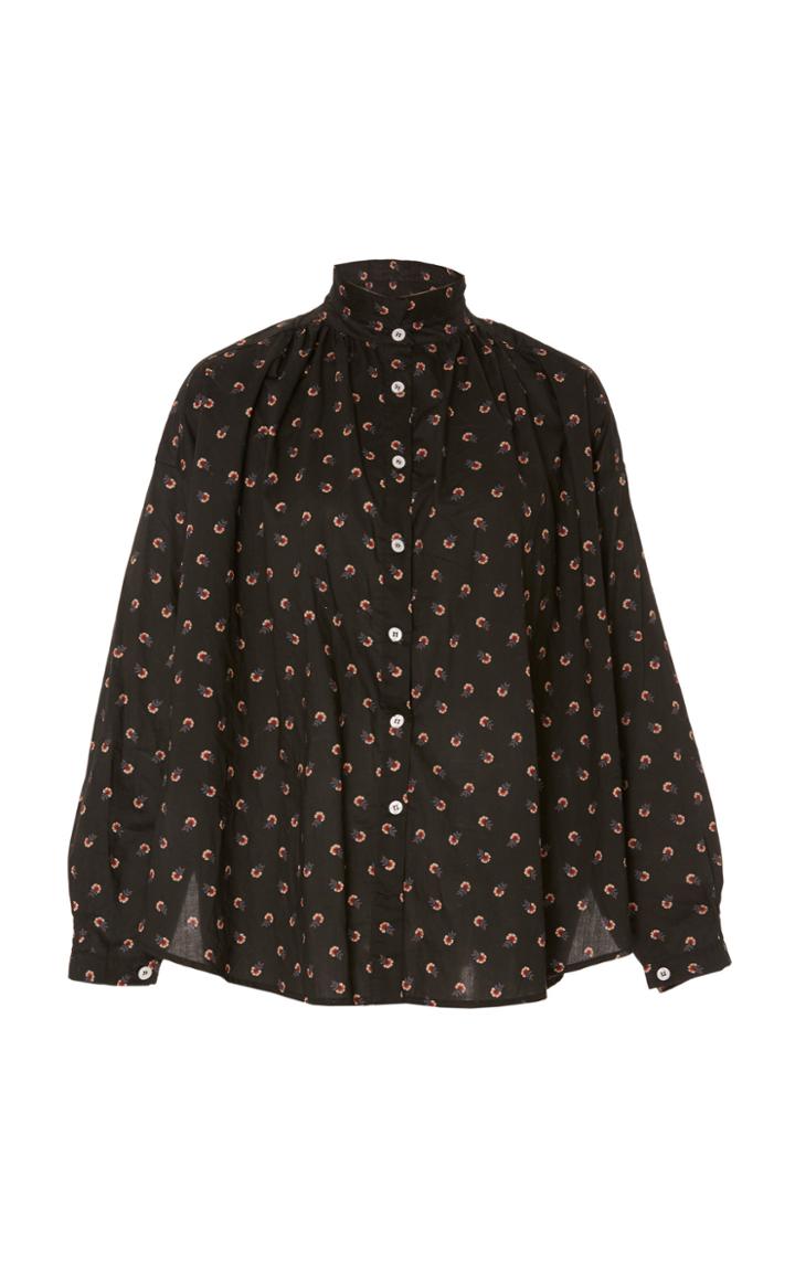 Alix Of Bohemia Kiki Onyx Flower Shirt