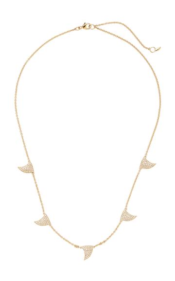 Ondyn Great Waves 14k Gold And Diamond Necklace