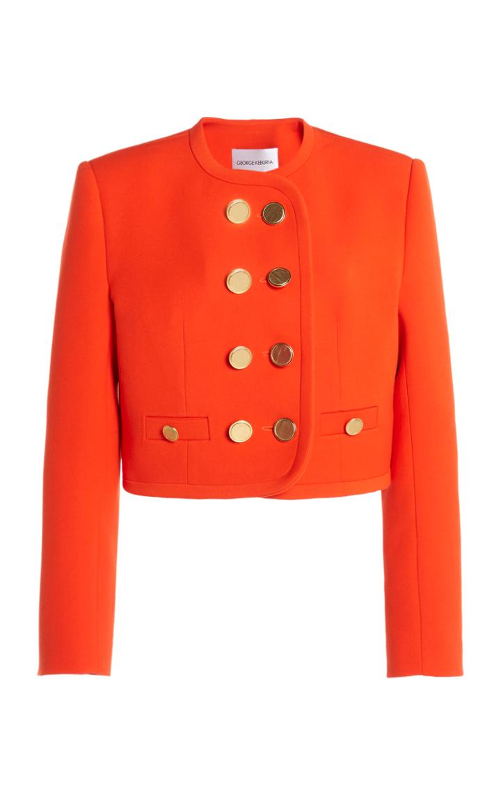 Moda Operandi George Keburia Cropped Double-breasted Blazer