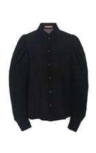 Michael Kors Collection Pleated Shoulder Silk Shirt