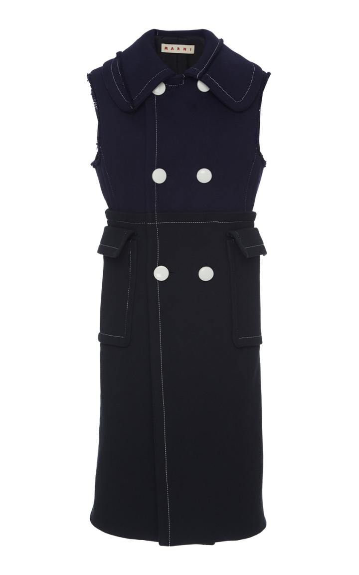Marni Woven Cotton Waistcoat Dress