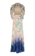 Peter Pilotto Silk High Neck Gown