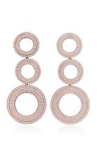 Joanna Laura Constantine Grommets Statement Gold-plated Brass And Pave Cubic Zirconia Earrings