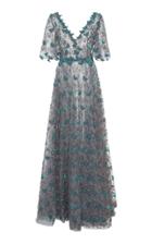 Luisa Beccaria Butterfly Embroidered Gown