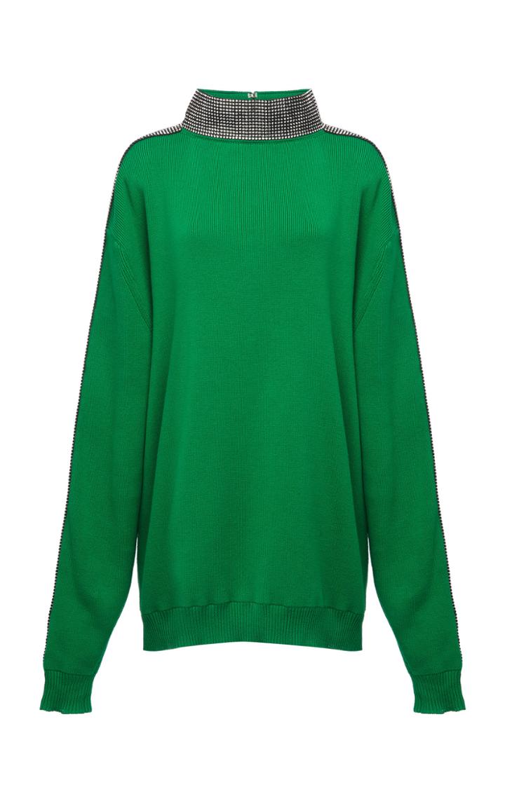 Christopher Kane Ribbed Cotton Pullover Dress