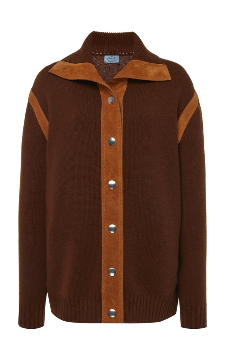 Prada Cashmere Button Down Top