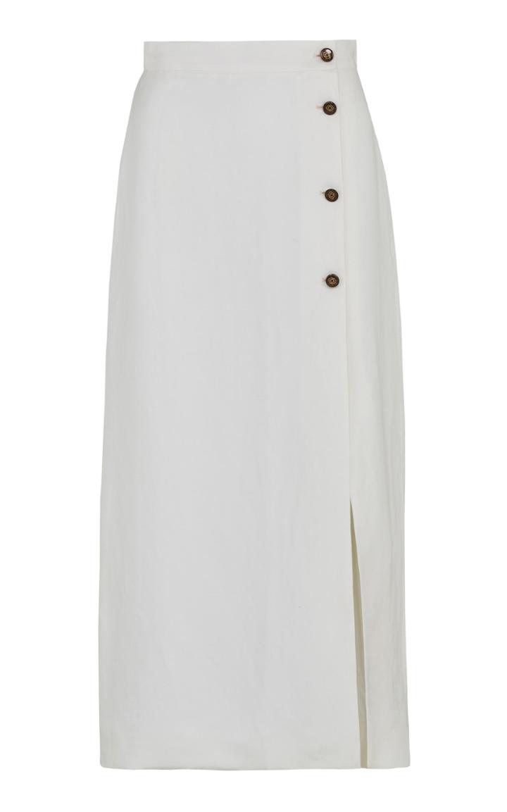 Moda Operandi Giuliva Heritage The Sadie Linen-silk Blend Skirt