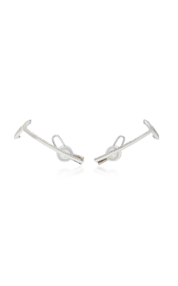 Jack Vartanian White Gold And Diamond Style Earrings
