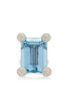 Sidney Garber Aqua And Round Ring
