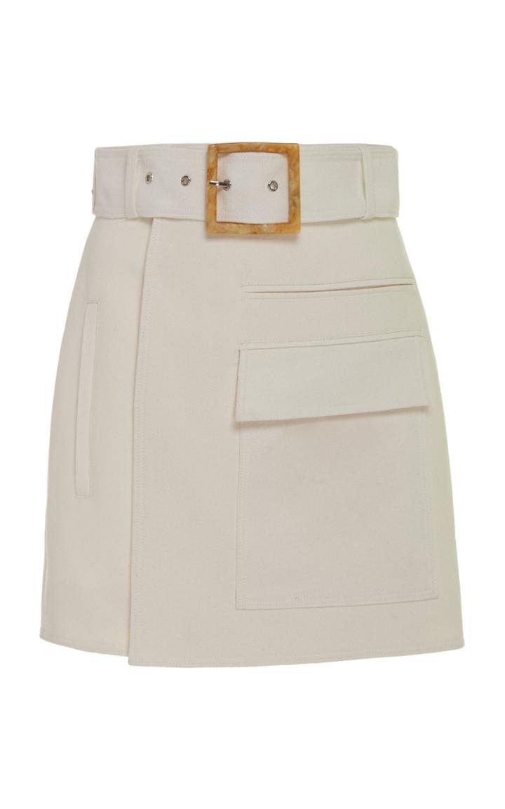 Acler Alameda High-waist Wrap-effect Mini Skirt