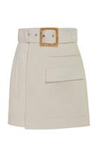 Acler Alameda High-waist Wrap-effect Mini Skirt