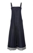 Martin Grant Wide Leg Denim Jumpsuit