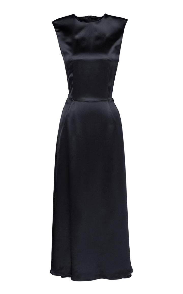 Moda Operandi Deitas Ceto Silk Satin Midi Dress