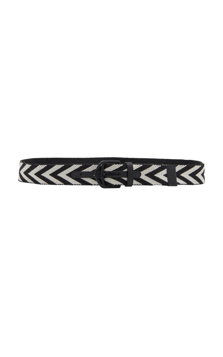 Bally Novo Leather-trimmed Woven Belt