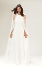 Savannah Miller Vreeland Sequined Tulle Cape With Extended Train