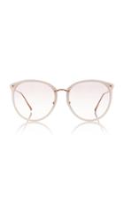 Linda Farrow Titanium Acetate Oversized Sunglasses