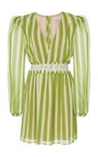 Patbo Striped Deep V-neck Mini Dress