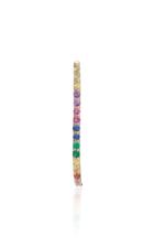 The Last Line Curve 14k Yellow Gold And Multi-stone Earring