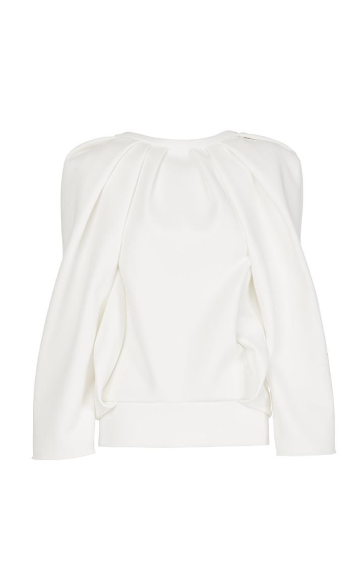 Maticevski Plaisir Cotton Blend Flounce Sweater