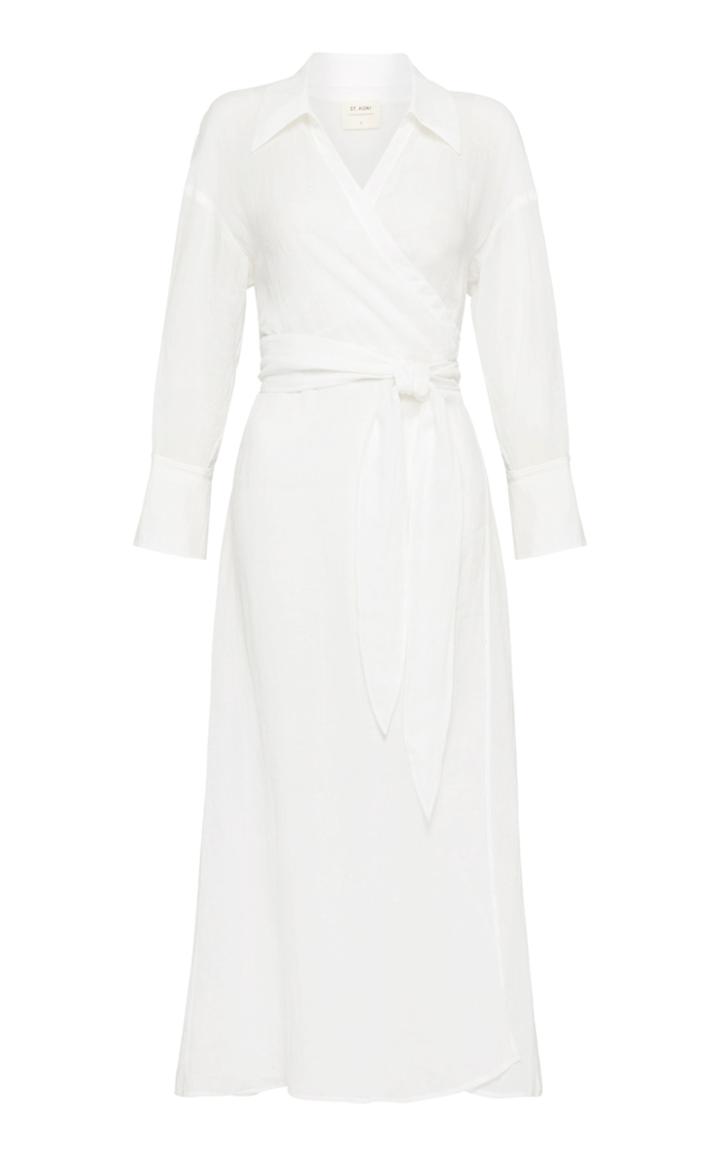 Moda Operandi St. Agni Jan Long Sleeve Midi Dress