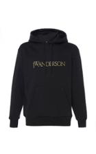 Jw Anderson Logo-embroidered Cotton-jersey Hooded Sweatshirt