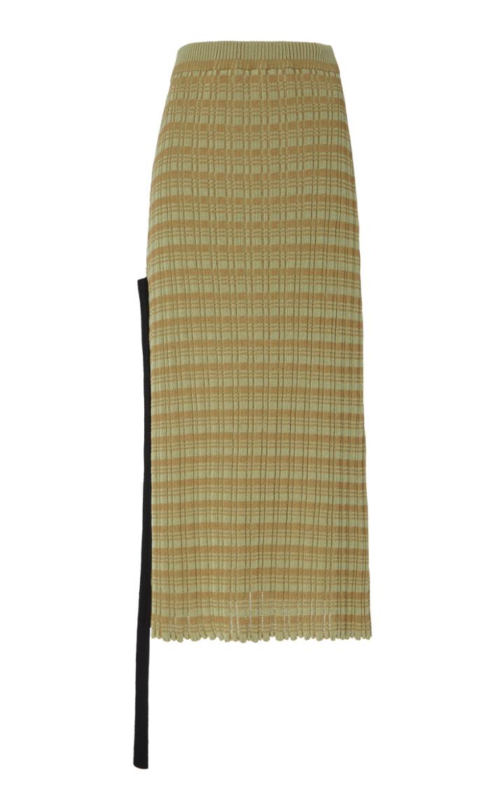 Jil Sander Fitted Jacquard-knit Cotton Skirt