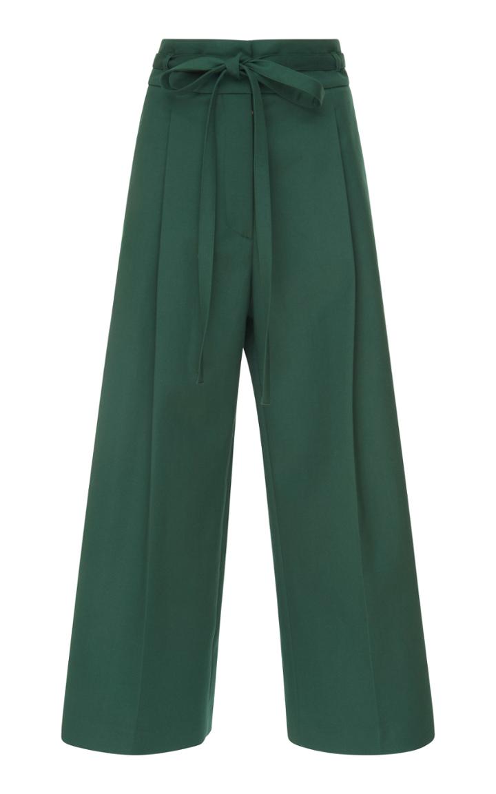 Rochas Wide Coulotte Belted Pants