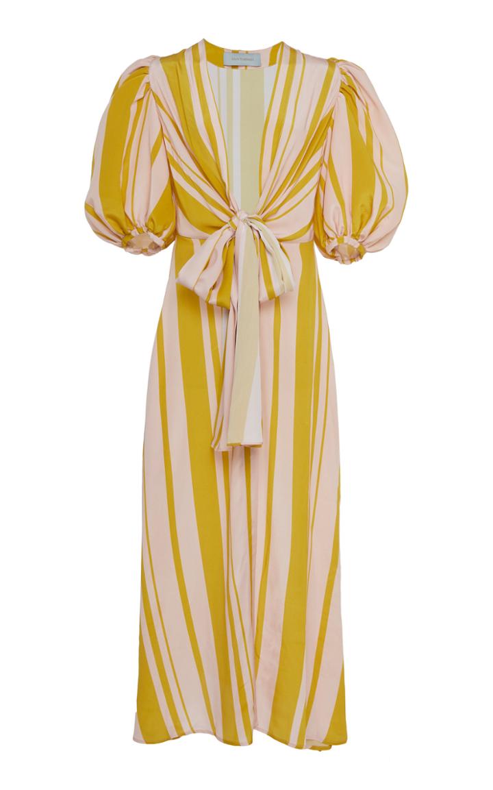 Silvia Tcherassi Striped Fidelia Silk Dress