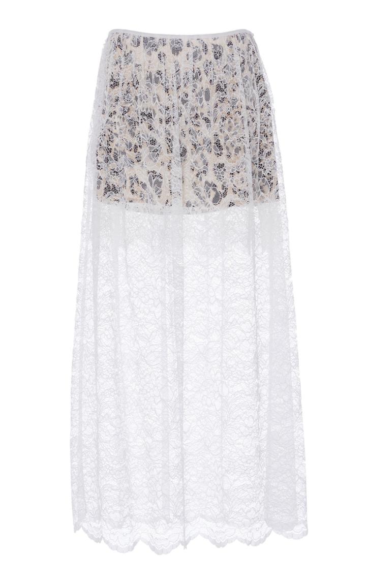 Paco Rabanne Sheer Leopard Maxi Skirt