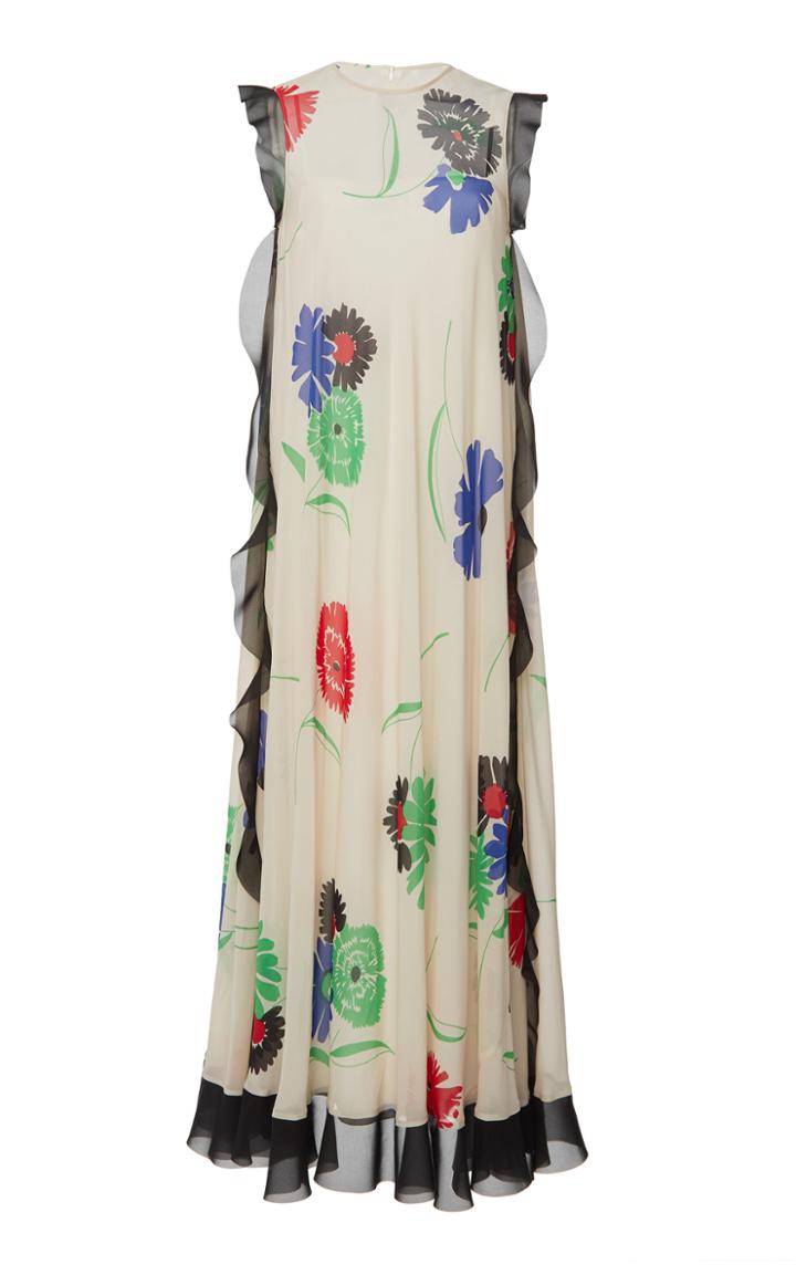 Red Valentino Breezy Flowers Print Dress