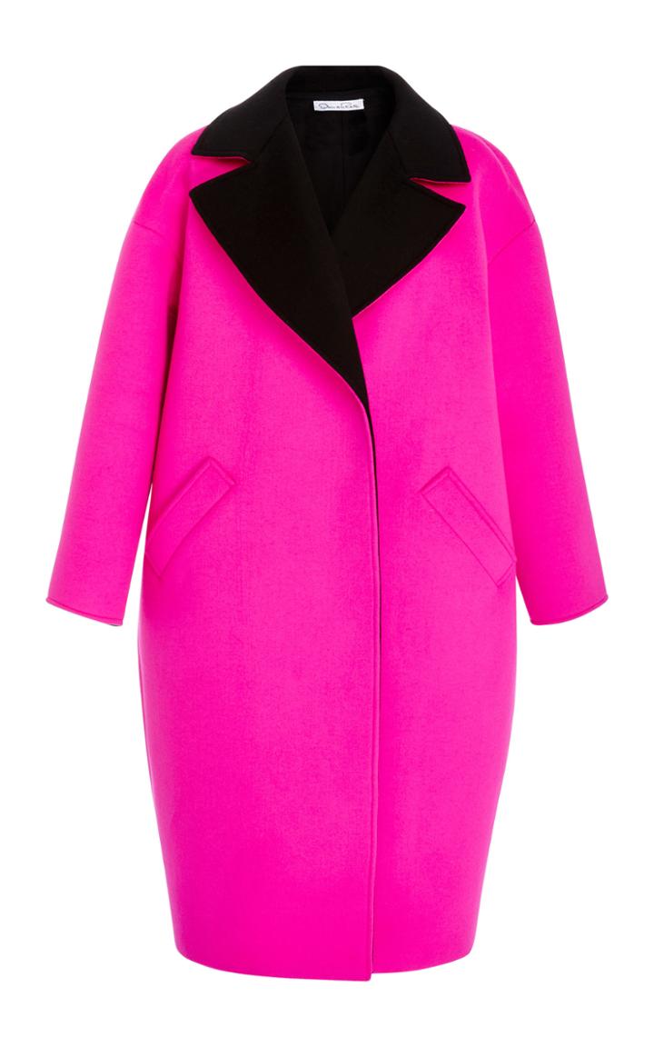 Oscar De La Renta Oversized Notch Collar Coat