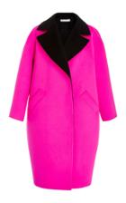 Oscar De La Renta Oversized Notch Collar Coat