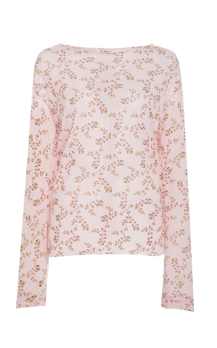 Yvonne S Under Printed Cotton Tee