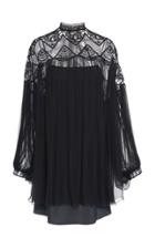 Alberta Ferretti Sheer Silk Top