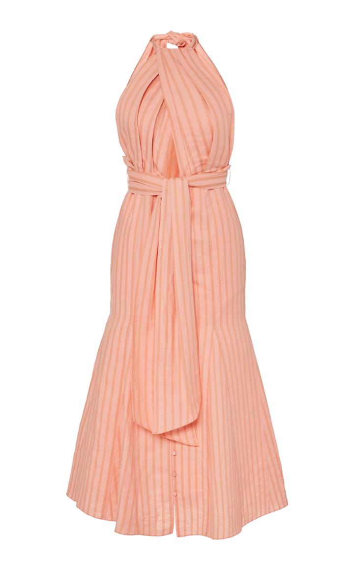 Moda Operandi Significant Other Luna Linen Halter Dress Size: 2