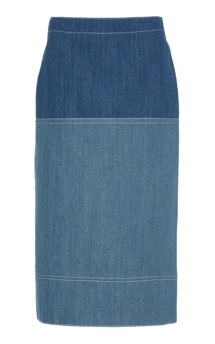 Marni Cotton Denim A-line Skirt