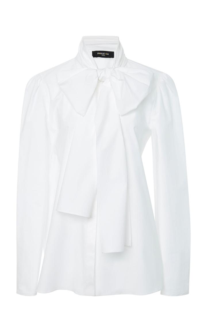 Paule Ka Cotton Blouse With Tie