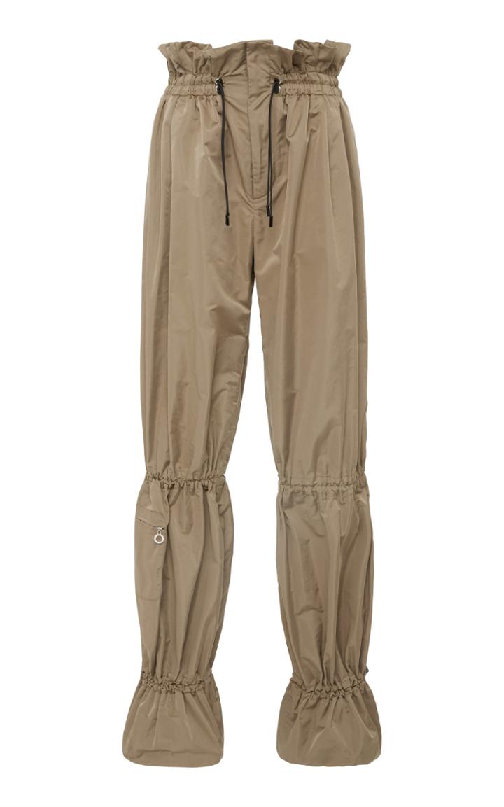 Jonathan Simkhai Rouched Taffeta Drawstring Pant
