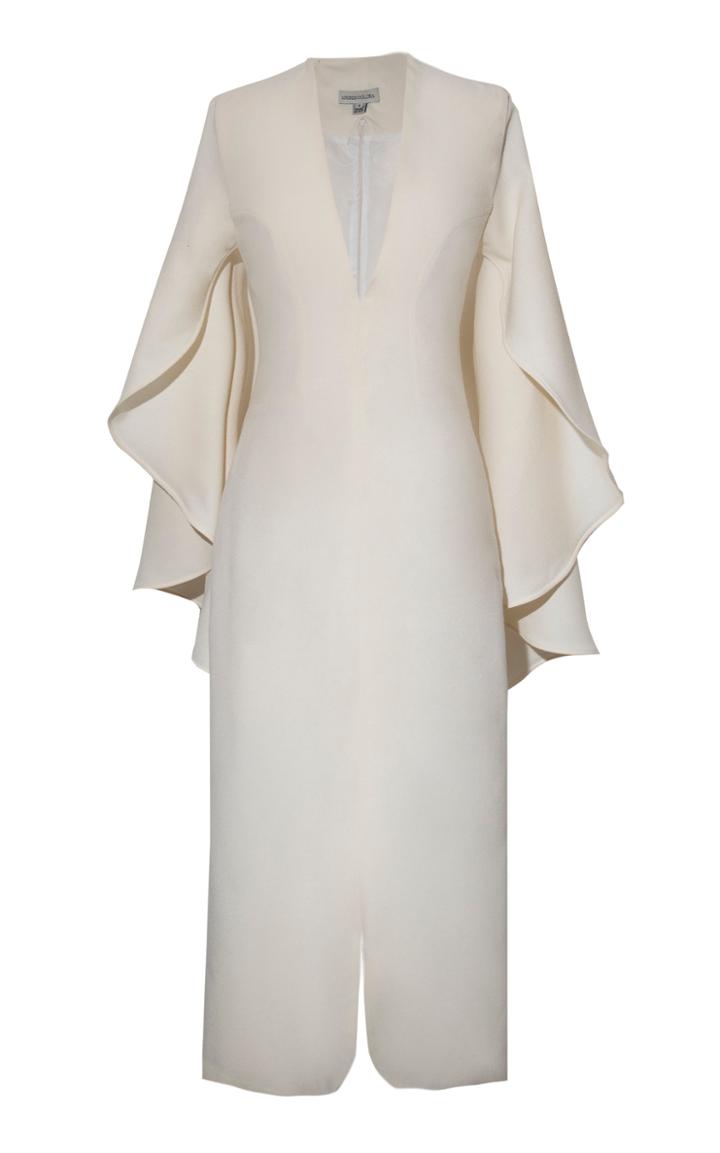 Moda Operandi Andres Otalora Los Andes Cape-effect Wool Dress