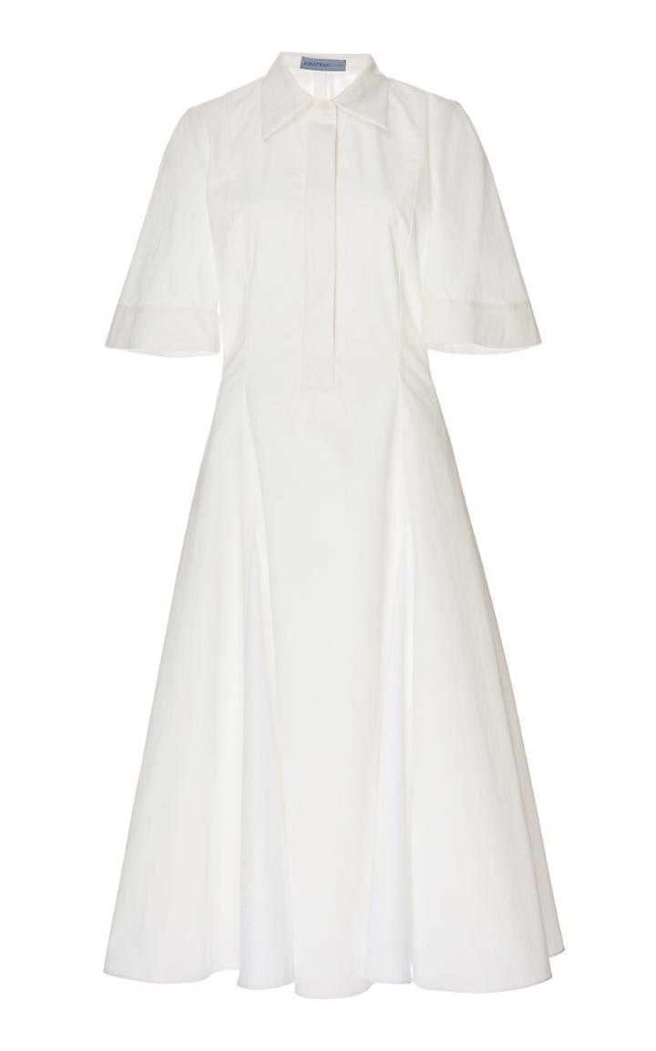 Jonathan Cohen Collared Cotton Shirt Dress