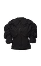 Simone Rocha Padded Flower Belted Suiting Jacket