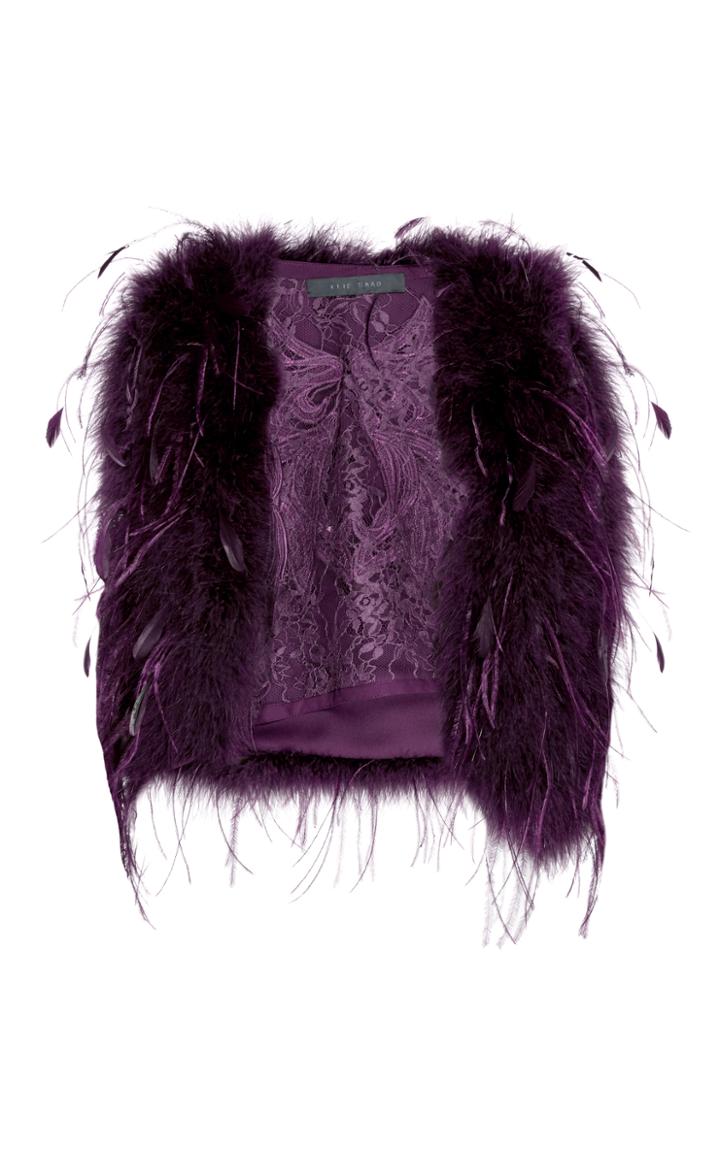Elie Saab Feather Vest
