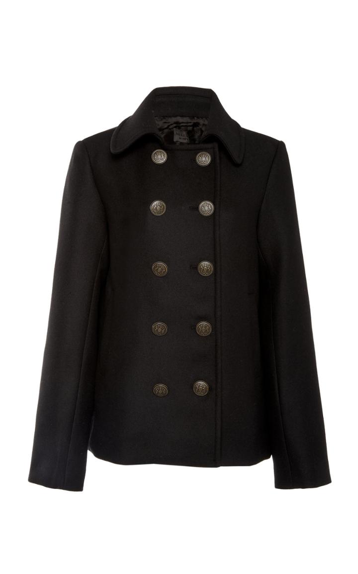 Nili Lotan Nadine Double-breasted Wool Peacoat