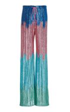 Markarian Ombre Sequin-embellished Wide-leg Pants